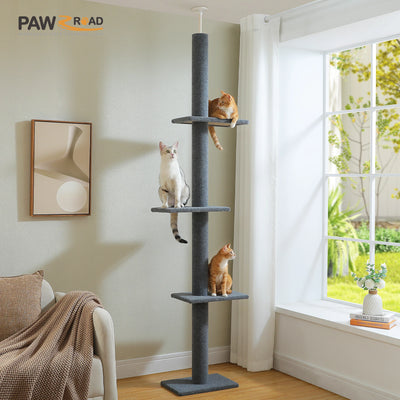 Adjustable Floor-to-Ceiling Cat Tree