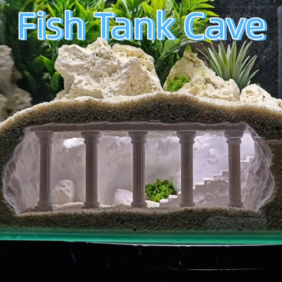 Roman Column Aquarium Ornament