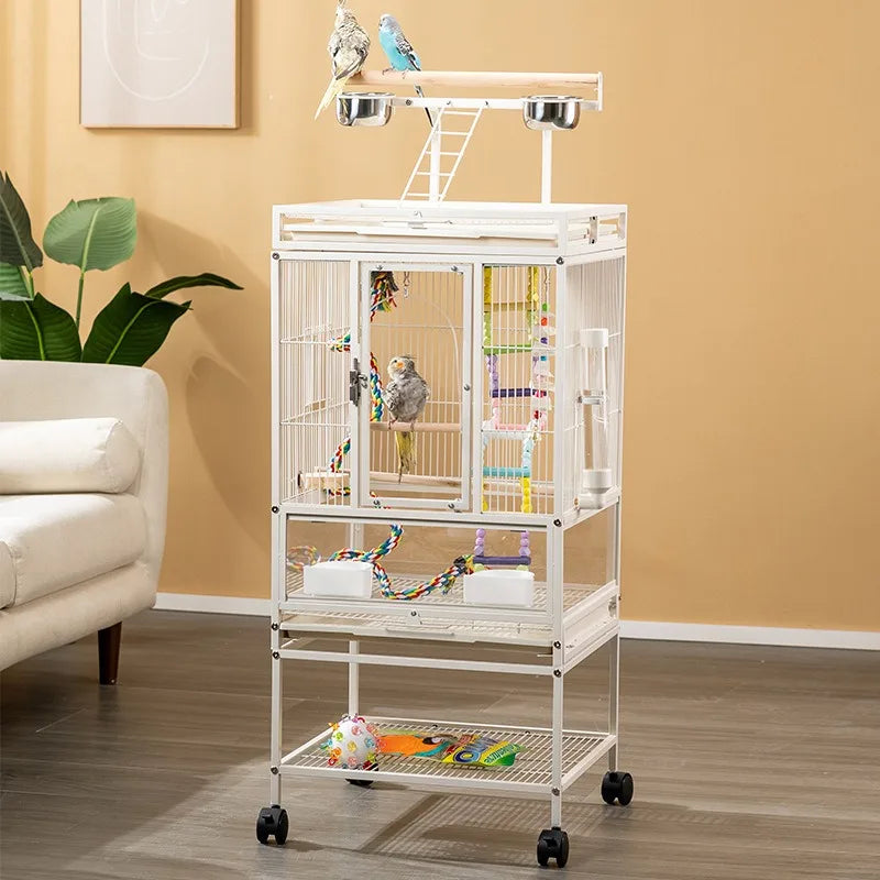 Large Rolling Parrot Cage