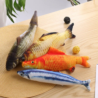Fish-Shaped Catnip Cat Toy