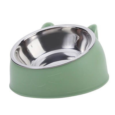 Tilted Anti-Slip Pet Bowl Set