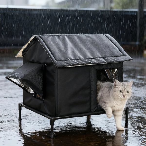 Weatherproof Self-Warming Cat House