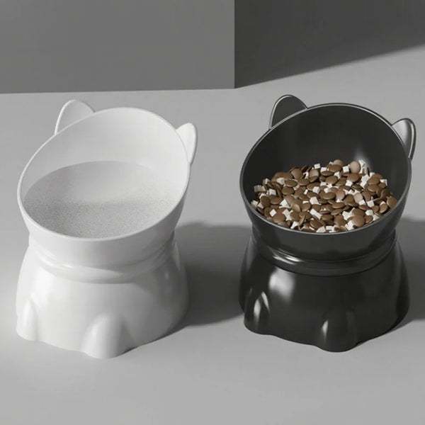 Cat-Ear Elevated Pet Bowls