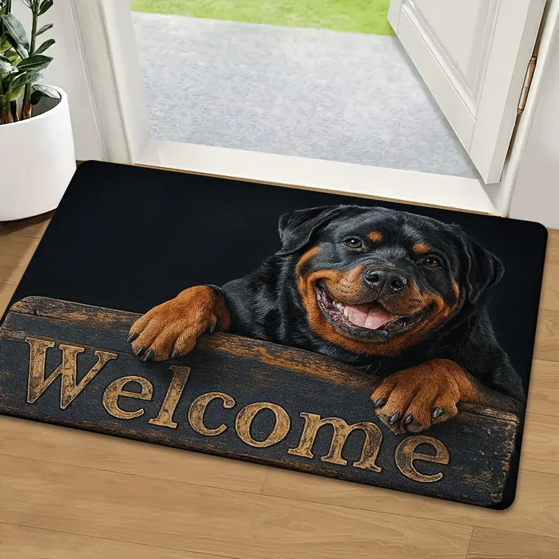 "Dog Welcome" Doormat