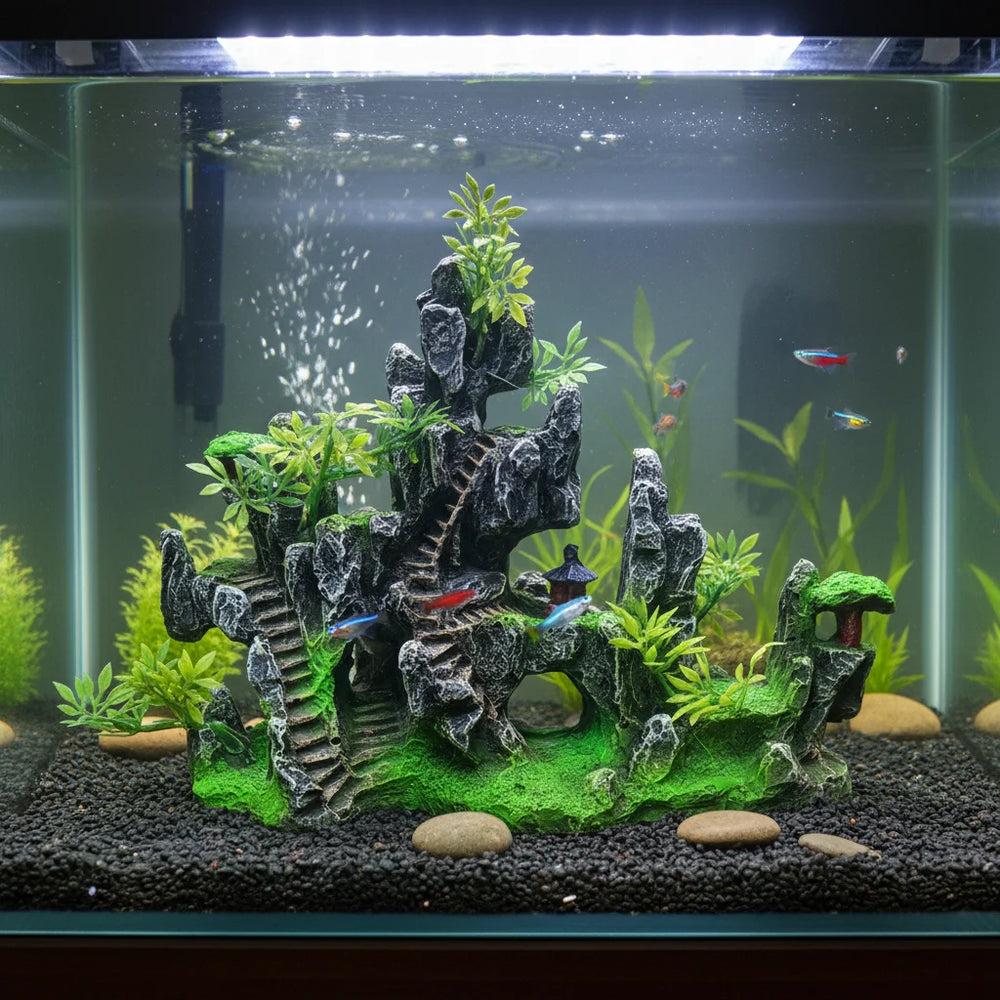 Realistic Rock Aquarium Ornament