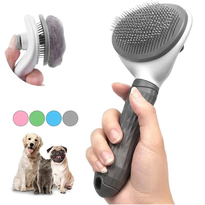 Self-Cleaning Slicker Brush