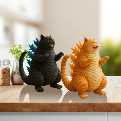 Goth Cat Monster Figurine