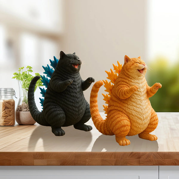 Goth Cat Monster Figurine