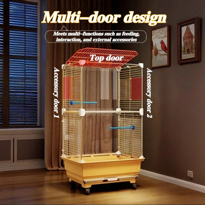 Clear Panoramic Bird Cage