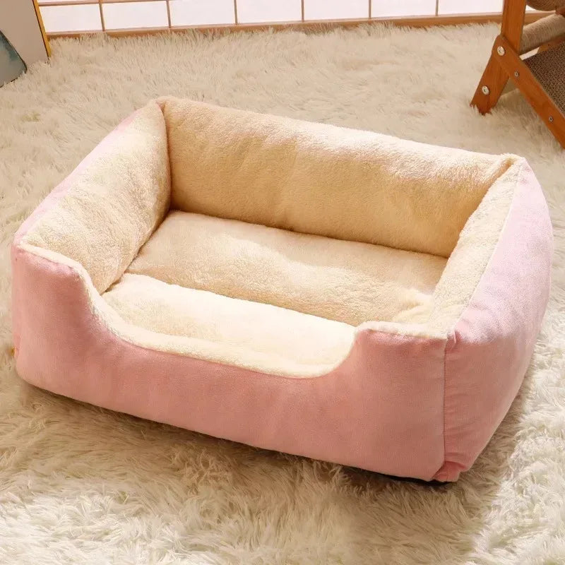 Plush Winter Cat Nest Bed