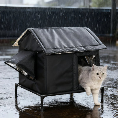 Weatherproof Self-Warming Cat House