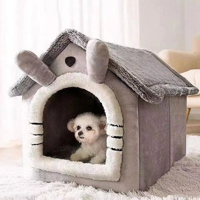All-Season Hooded Pet Bed