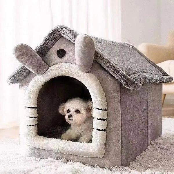 All-Season Hooded Pet Bed