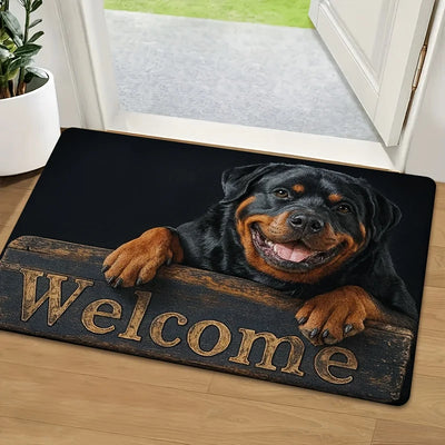 "Dog Welcome" Doormat