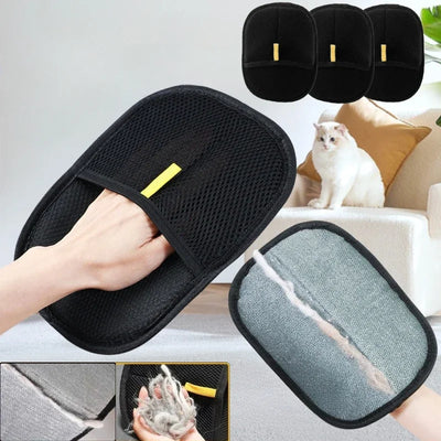 Double-Sided Pet Grooming Gloves