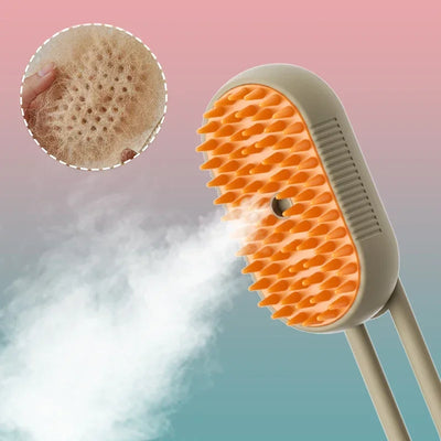 3-in-1 Steamy Pet Grooming Brush